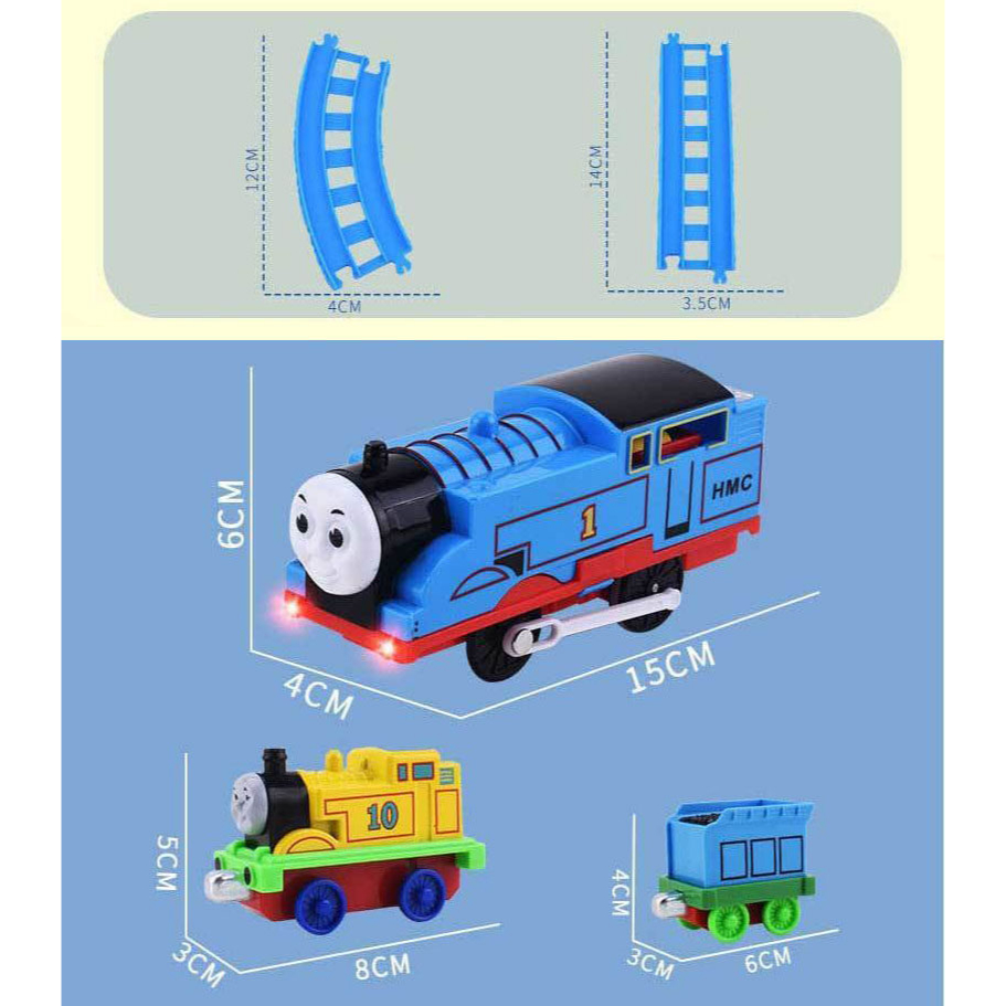 Conjunto 54pcs Thomas the Train Toys Carros Magnéticos De Liga