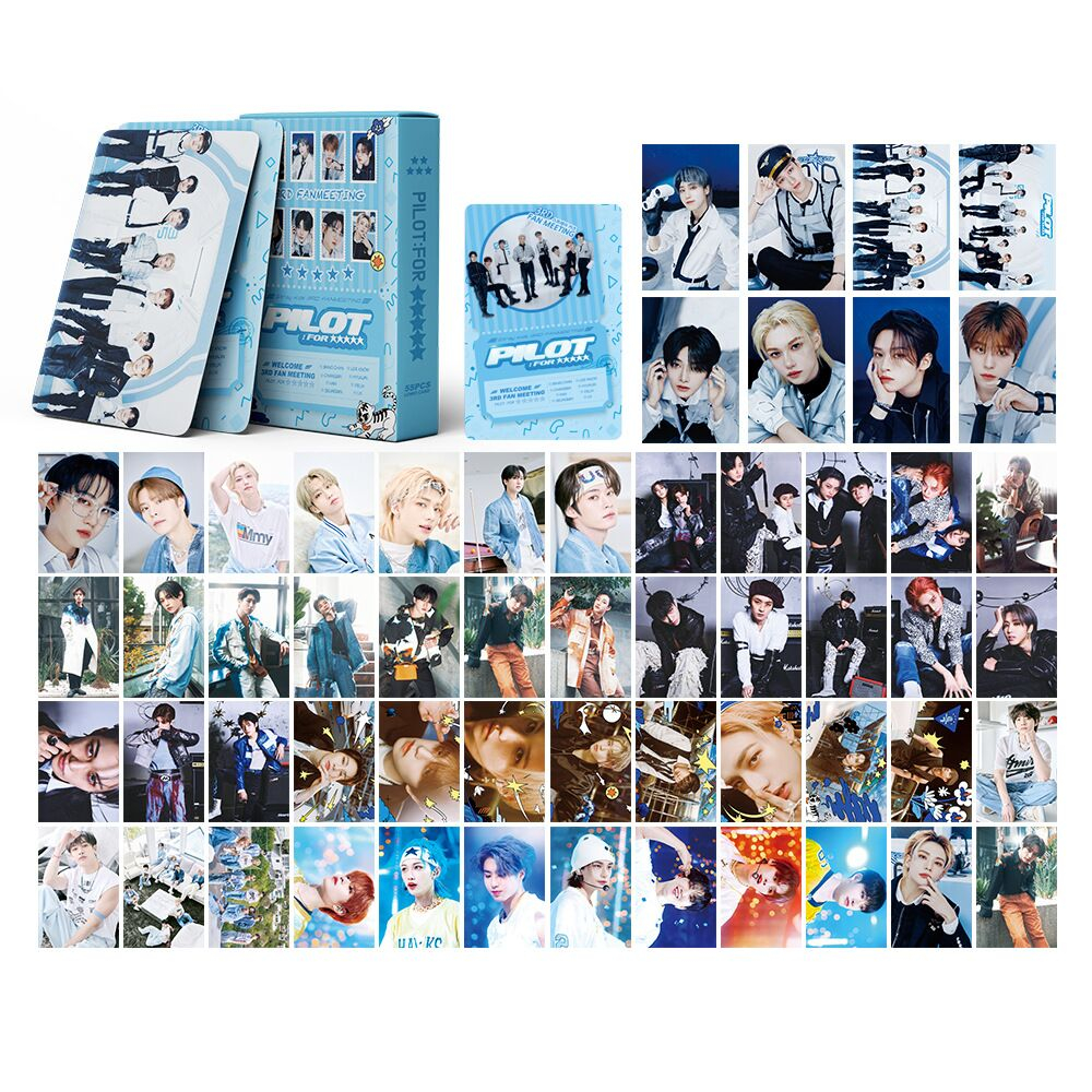 55pcs Cartões Fotográficos Stray Kids MAXIDENT 2022 Álbum LOMO