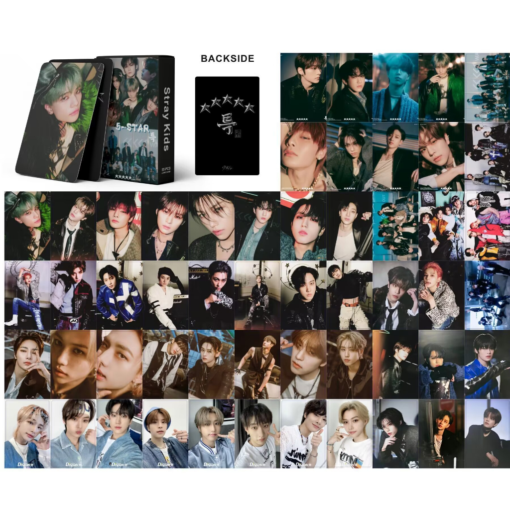 55pcs Cartões Fotográficos Stray Kids MAXIDENT 2022 Álbum LOMO
