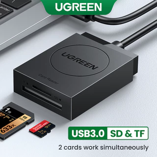 Leitor De Cartões UGREEN USB 3.0 SD OTG Leia Simultâneamente 2