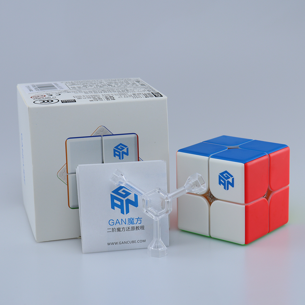 Cube Magique Speed 2x2 Cooja - Sans Autocollant, Rotation Fluide | Jouet Cérébral Pour Enfants Et Adultes