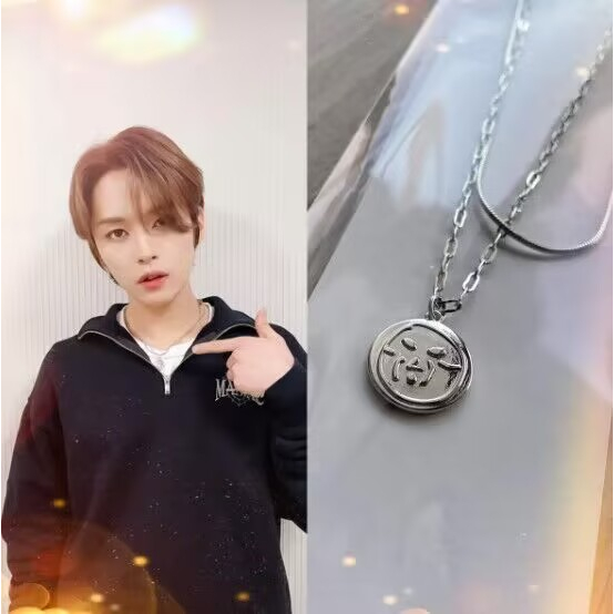 Kpop Jewelry Stray Kids Necklace Maniac Concerto Mesmo Estilo
