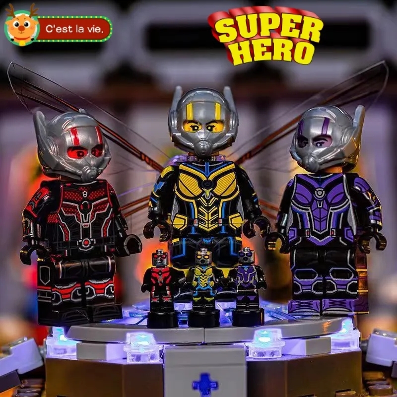 Super-Herói Bloco De Construção Doll Ant-Man Conqueror Kang Minifigure ...
