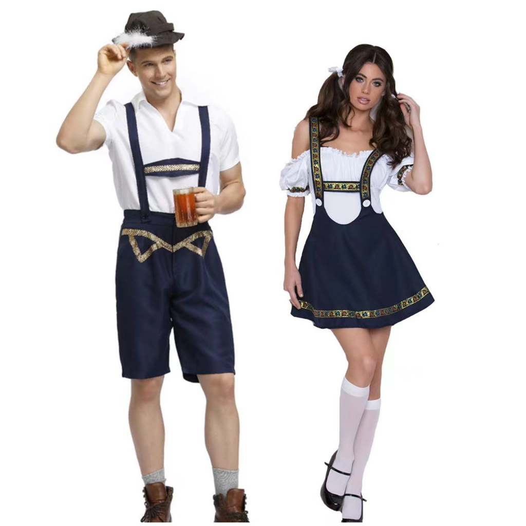 Fantasia Da Oktoberfest Casal Roupas Masculinas Frida ,oktoberfest feminino Vestidos Alemãs Para Mulheres De Casal