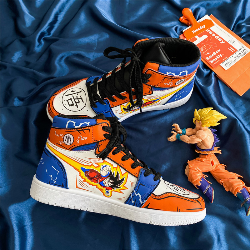 Bola De Dragão Anime Sapatos De Skate Masculino High Top