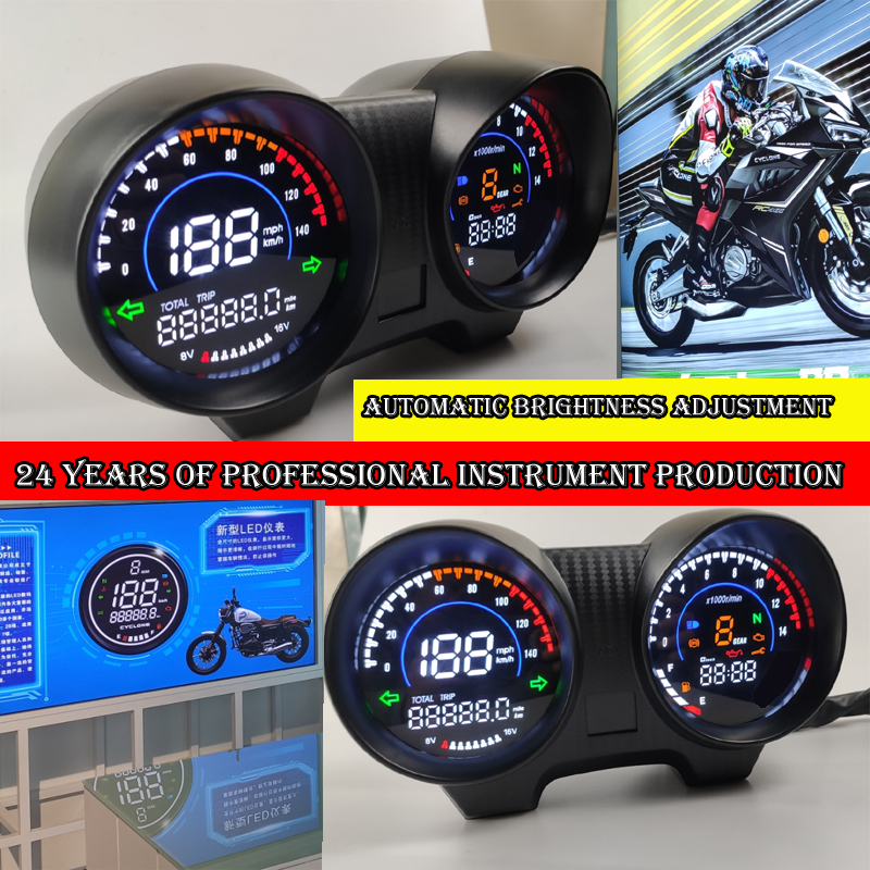 Painel Digital LED De Controle Eletrônico De Velocidade RPM De Motocicleta Eletrônica Para Brasil Honda TITAN 150 CG150 Fan150