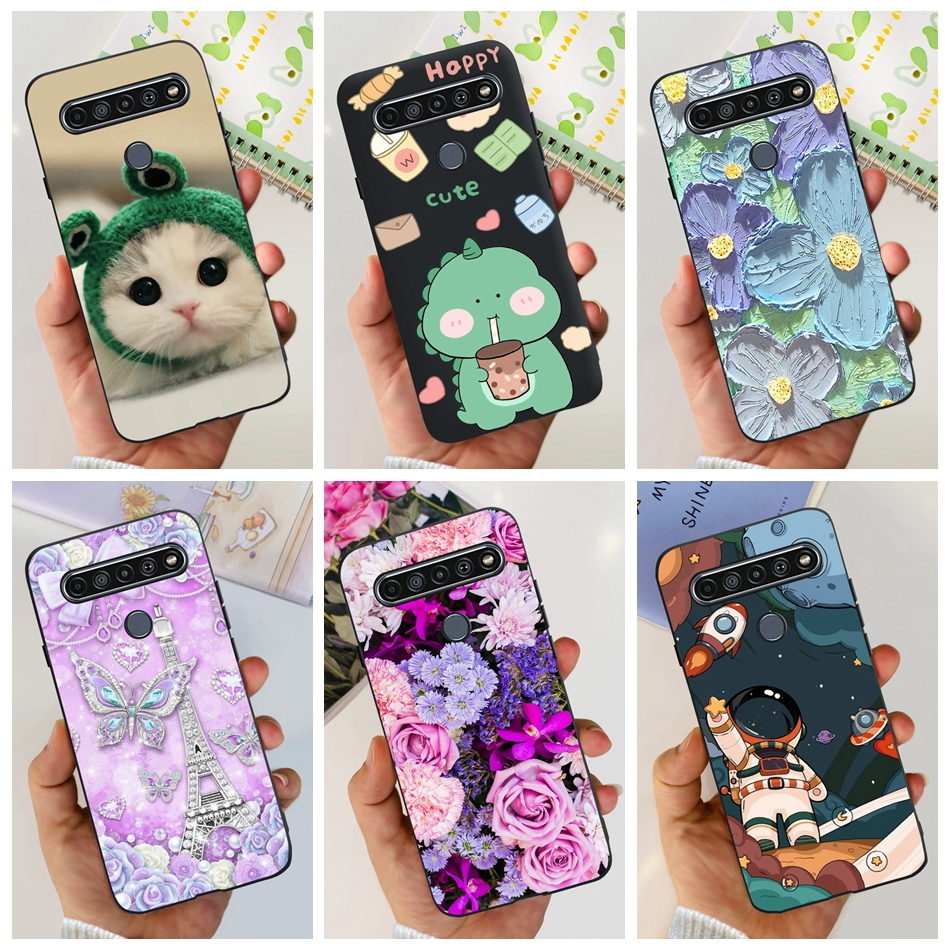 Cover Morbida In Silicone TPU Per LG K41s / K51s – Custodia Posteriore Flessibile, Antigraffio, Opaca, Colore Nero