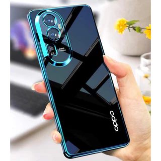OPPO Reno 11 10 8 8Z 7 7Z 6 Pro Plus 4G 5G Capa Macia Traseira De Silicone Transparente À Prova De Choque