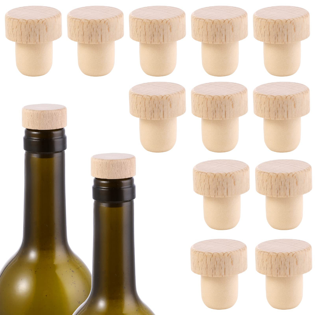 10/5Pcs Rolhas Para Garrafas De Vinho T Tampões De Cortiça Em Forma De ...