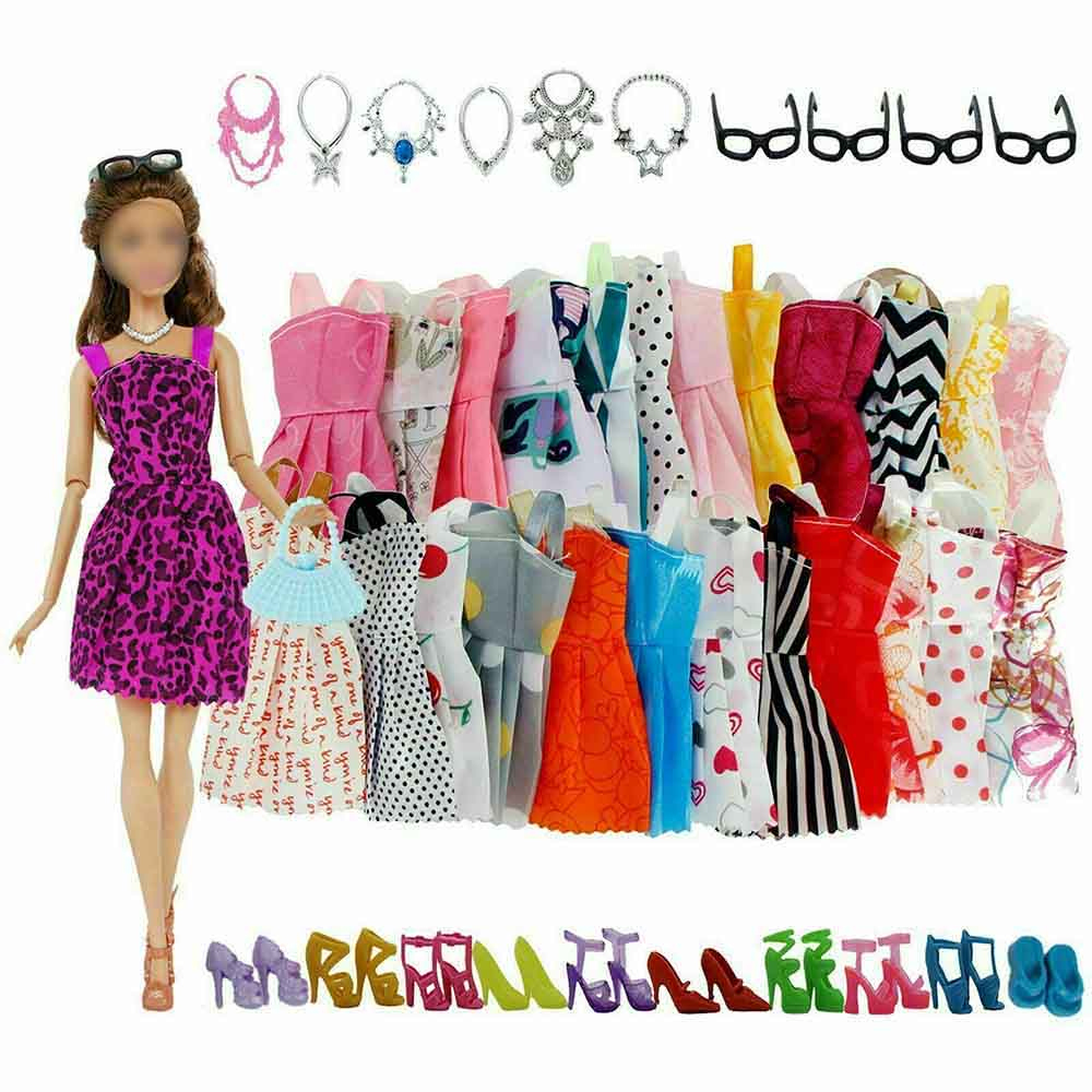 70pcs Conjunto De Roupas De Moda Doll Clothes Set Para Barbie Inclui ...