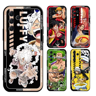 Invólucro Para Samsung A55 A35 A15 A25 A05 A05S M14 J7 J4 J6 2018 Mais Capa Principal Uma Peça luffy Lei zoro Soft Case