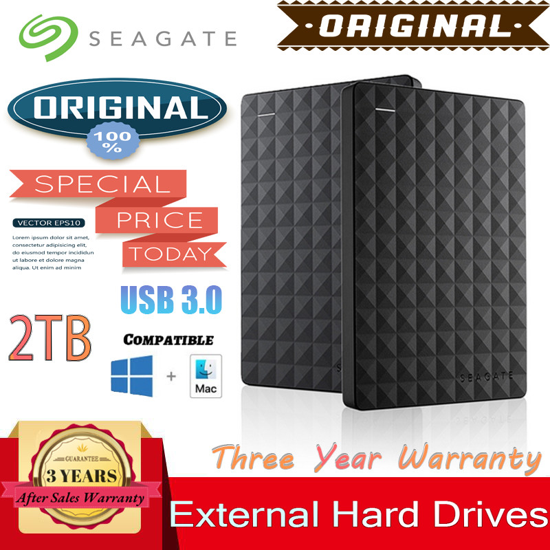 Seagate 1TB 2TB USB 3.0 Disco Rígido Hd Externo Portátil