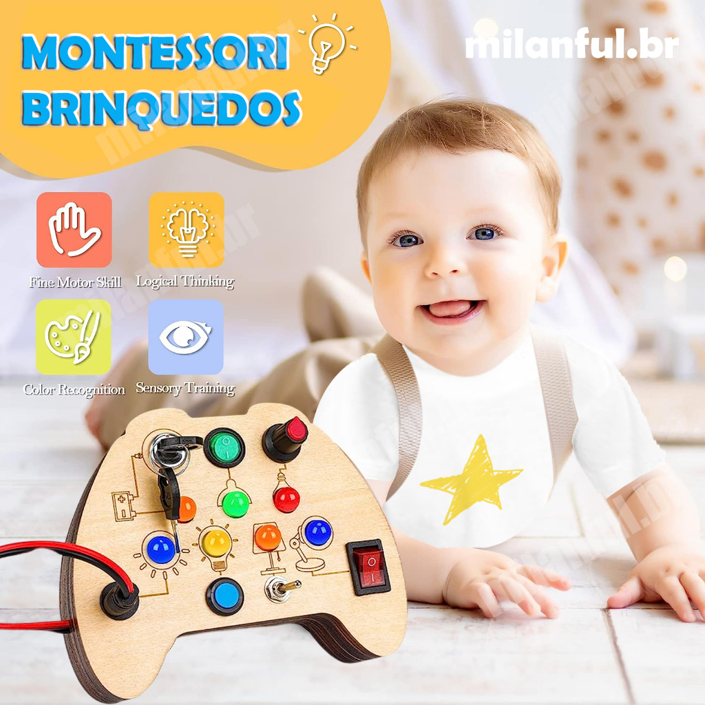 Brinquedo montessoriano para bebé, jogos de treino motor