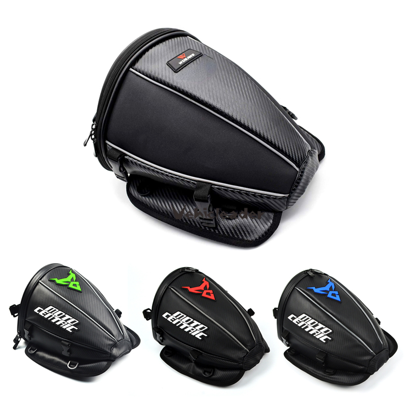 Motocicleta Durável Assento Traseiro Saco Mala De Viagem Bolsa De Ombro Bagagem Moto Impermeável Mochila Cauda Tanque Esportes De Couro