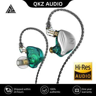 QKZ ZAX2 Fone De Ouvido HiFi Bass Metal Earbuds Fones Com Fio Microfone