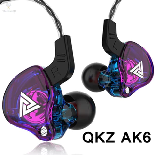 Adicionar À Lista De Desejos Qkz Ak6 Original Fone De Ouvido Intra-Auricular Atualizado Para Retorno Do Monitor Dinâmico De Palco Com Microfone De Baixo