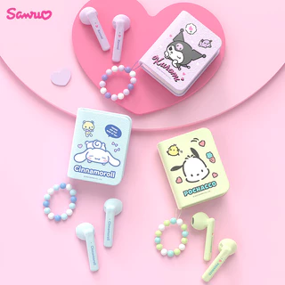 Sanrio JS-0106 Fones De Ouvido Sem Fio Bluetooth Série HIFI Estéreo Redução De Ruído À Prova D