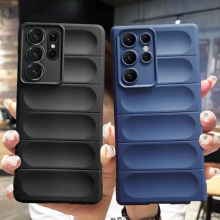 Samsung S23 Ultra S23 Plus S22 Ultra S22 Plus S21 Ultra S21 Plus S21 Fe Note 20 Ultra A14 A54 A13 A53 Capa de telefone macia anti-impressão digital à prova de choque com design exclusivo