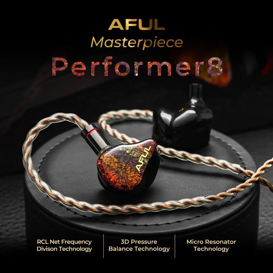 AFUL Performer8/Performer 8 1DD + 7BA Híbrido IEMs Fones De Ouvido