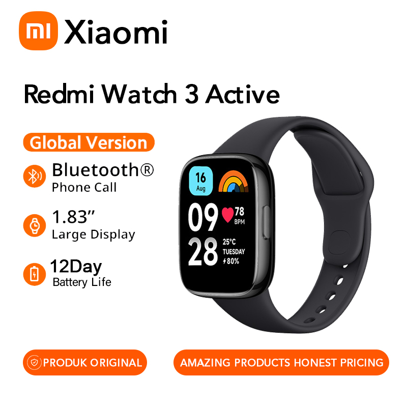 Smartwatch Relógio Inteligente Xiaomi Redmi Watch 3 (Versão Global)  (Branco)