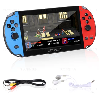 PSP X7/X12 PLUS 8GB Console De Jogo Portátil De 5,1 Polegadas Com 13000 Retro Games