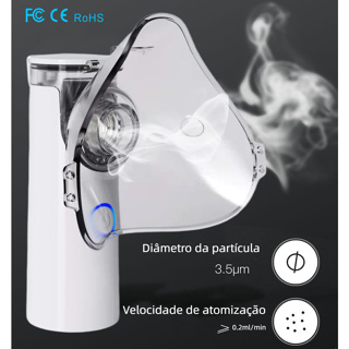 Inalador portátil nebulizador ultrassônico Adulto Infantil Silencioso Nebulizadora De Malha