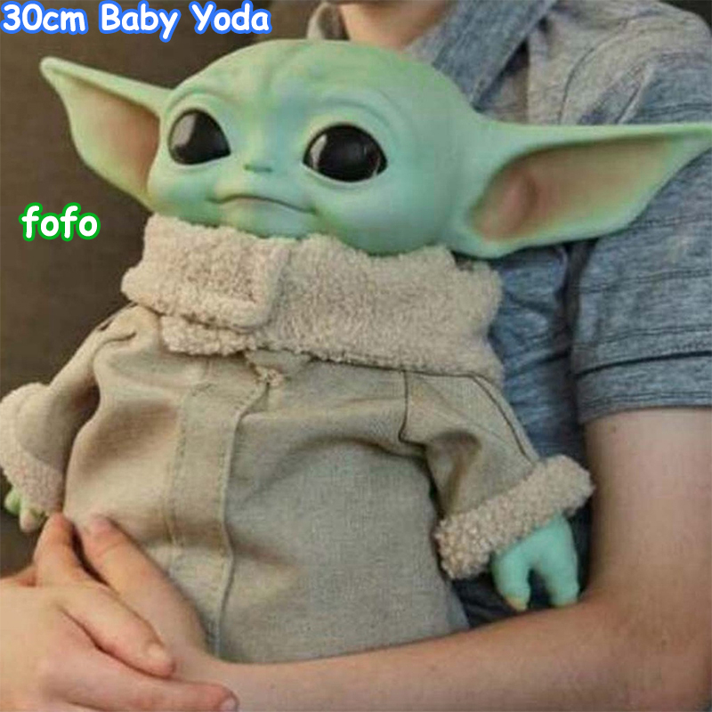 Star wars Recheado Baby Yoda 41 Cm Urso De Pelúcia Verde
