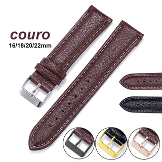 16mm 18mm 20mm 22mm PU Pulseira De Relógio De Couro Lychee Com Padrão Substituição Universal Para Homens Negócios