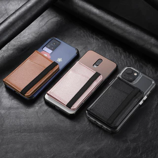 Carteira De Luxo De Couro Compartimento Para Cartão Capa Todos Os Smartphones Universal Bolsa De Identificação Clipe Acessórios Telefone