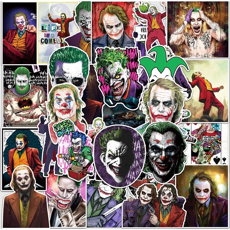 50 Peças De Adesivos Engraçados DC Hero The Joker DIY Creative Motor Stickers Autocolantes Helmater Home Decalque À Prova D'água