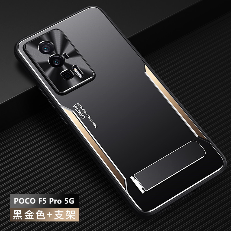 Estojo POCO F5 Pro 5G Para 【 Matte Liga De Alumínio + TPU + PC À Prova De Choque cover 】