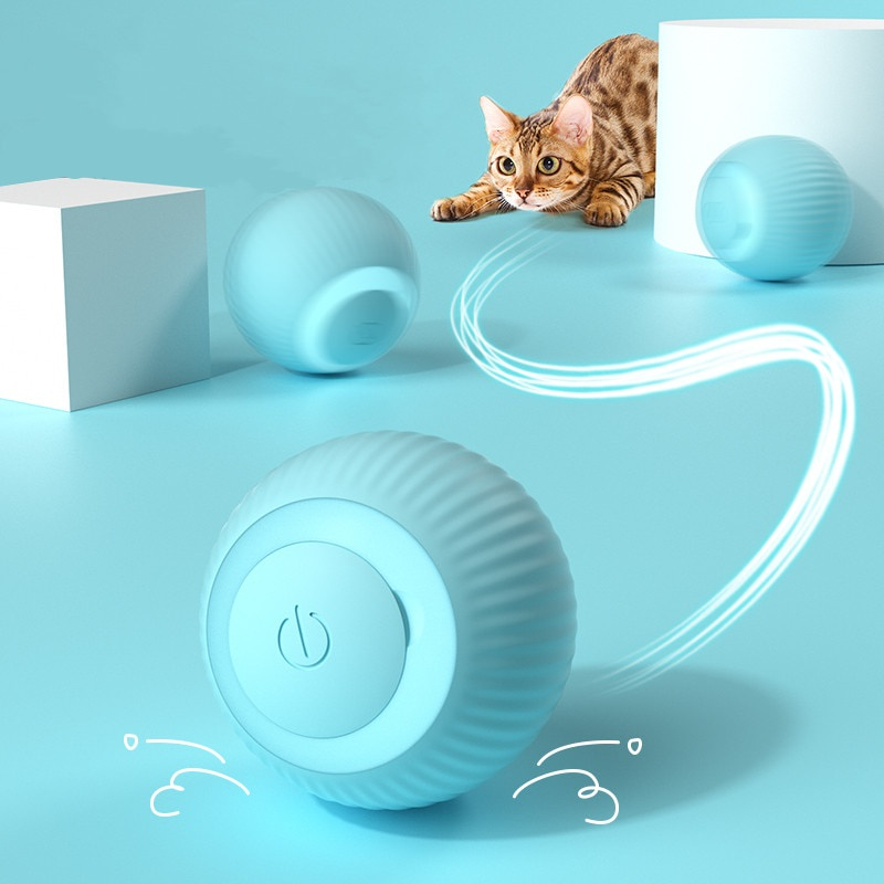 Gato BOLA Brinquedo Elétrico Automático Rotação USB Recarga Brinquedos Interativos Interessante Gatinho Cão Acessórios Para Animais De Estimação Gatos Moving