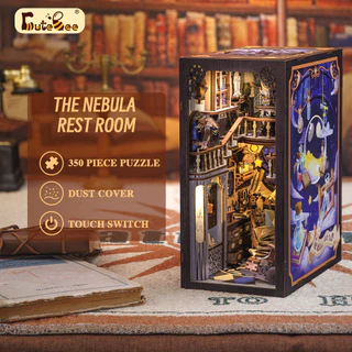 CUTEBEE RK02 A Sala De Descanso Nebulosa Refeição De Livros De Bricolage Com Luz LED , Estante Inserir Decoração Para Brinquedos De Férias Presente De Aniversário