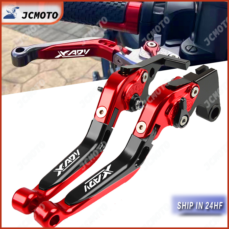 CNC Brems- & Kupplungshebel Für Honda XADV 750 (2017-2021) – Kurz, Verstellbar, Mit Logo