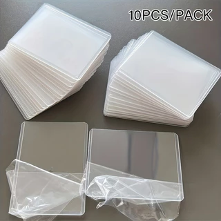 10pcs Toploader Capa De Cartão Grosso Protetor Fotográfico , Mangas Internas Suporte De Jogo Transparente