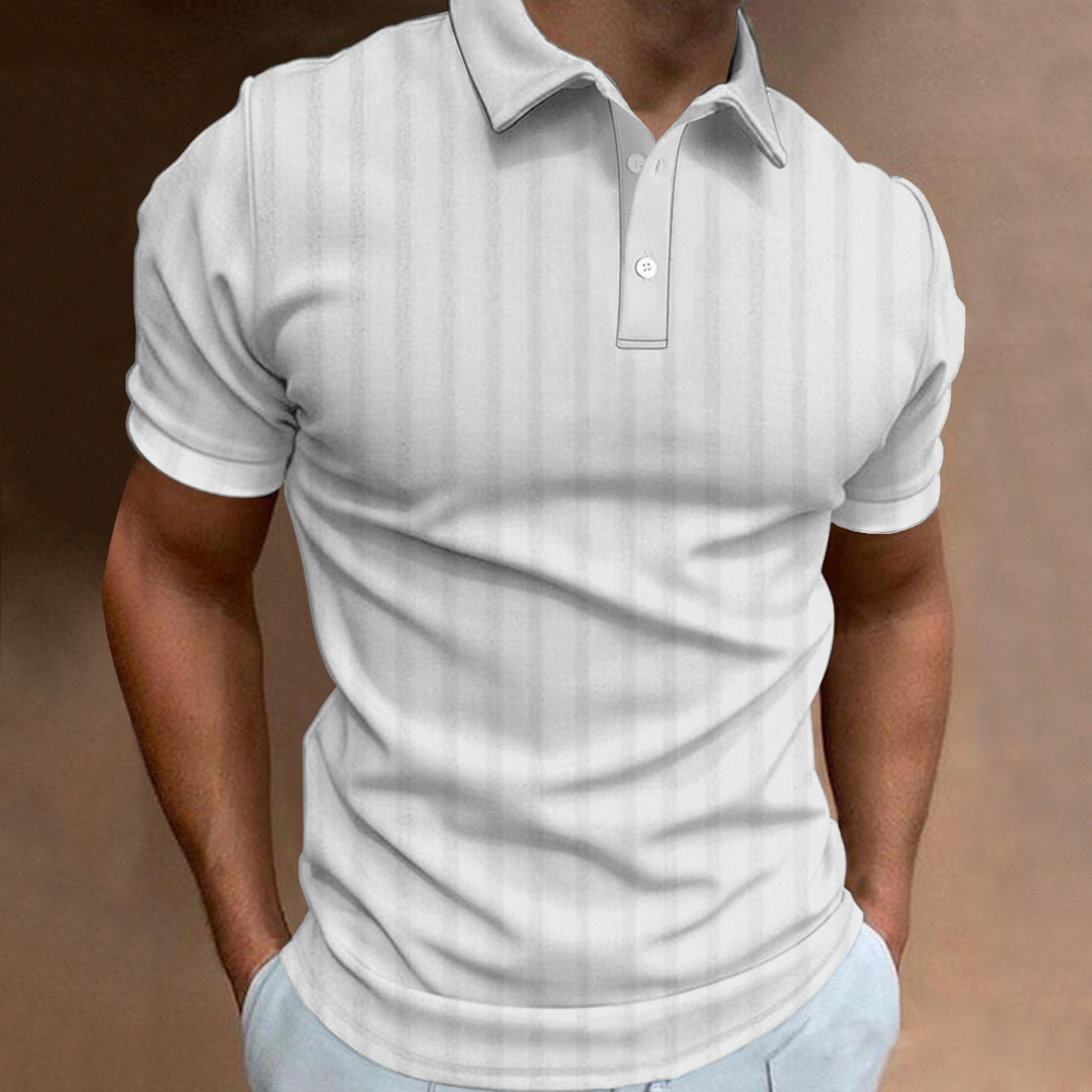 IZOD - Camisa masculina em algodão no padrão listrado em tons de