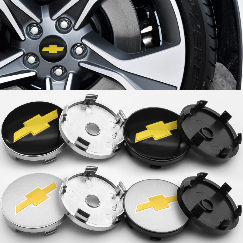 4pcs 60mm Emblemas Tampa Do Centro Da Roda Carro Tampas De Hubcaps Aros De Para Chevrolet Cruze