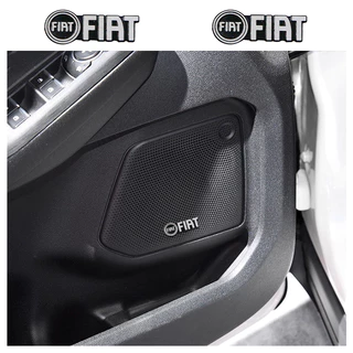 4pcs/10pcs Adesivos De Alumínio Para Áudio Automotivo Amplificadores Carro Fiat 500 Punto Stilo Ducato Palio Bravo Doblo Panda Li