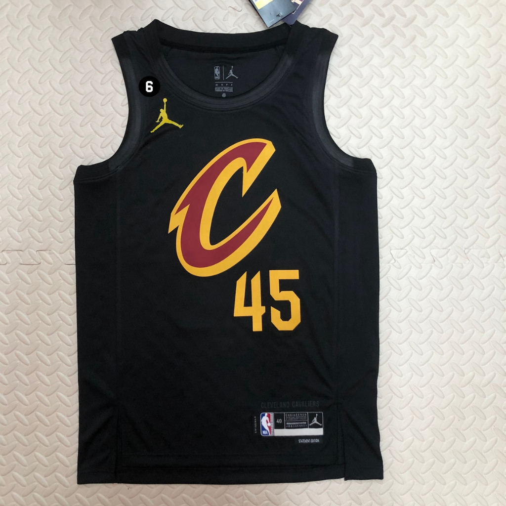 Masculino Camisa 2023NBA Cleveland Cavaliers Jersey Donovan Mitchell Preto 2022/23 Basquetebol Jersey