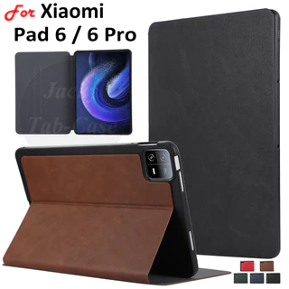 Estojo De Moda Simples Para Xiaomi Pad 6 Pad6 Pro 2023 11.0inch Mi 6PRO 5G 11.0 " Tampa Do Suporte De Couro PU Anti-Sweat 6S 12.4 " 2024