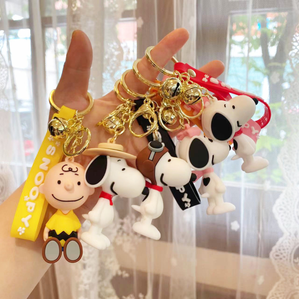 Chaveiro Peanuts Charlie Brown Snoopy Action Figure Brinquedos Figura De Ação