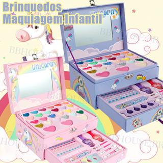 Maquiagem infantil Cosméticos Caixa de jogo Princesa Maquiagem