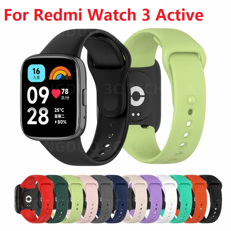 Pulseira Redmi Watch 3 Active Fashion SmartWatch Para Lite Smartwatchband