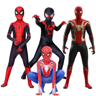 Fato De Halloween Para Crianças De 2-12 Anos De Idade Spider Man