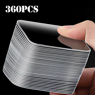 180/360pcs Adesivos De Parede Transparentes Fita Adesiva Dupla Face Não Marcante Nano Transparente À Prova D'água Para Casa