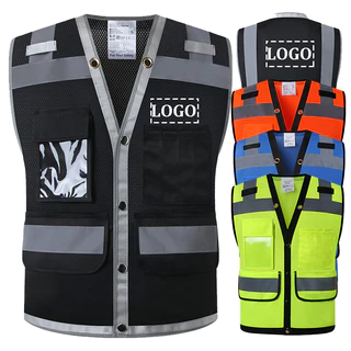 Personalize Seu Texto Logotipo De Colete Refletivo De Segurança De Alta Visibilidade Construção Personalizado Tráfego Malha Exterior Desgaste De Ciclismo