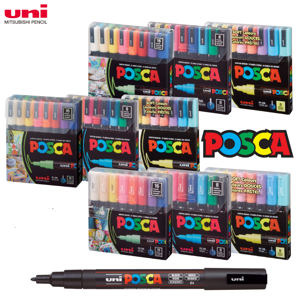 Posca Pc M Caneta Uni Marcadora De Tinta Pc M M Extra Fina Ponto