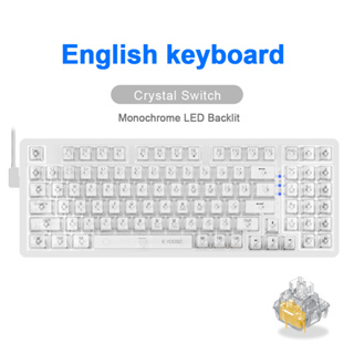 E-YOOO-Z19 USB Teclado mecânico para jogos, 94 teclas, cabo com