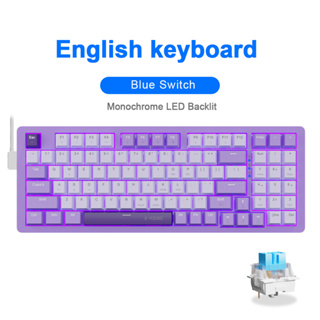 E-YOOO-Z19 USB Teclado mecânico para jogos, 94 teclas, cabo com