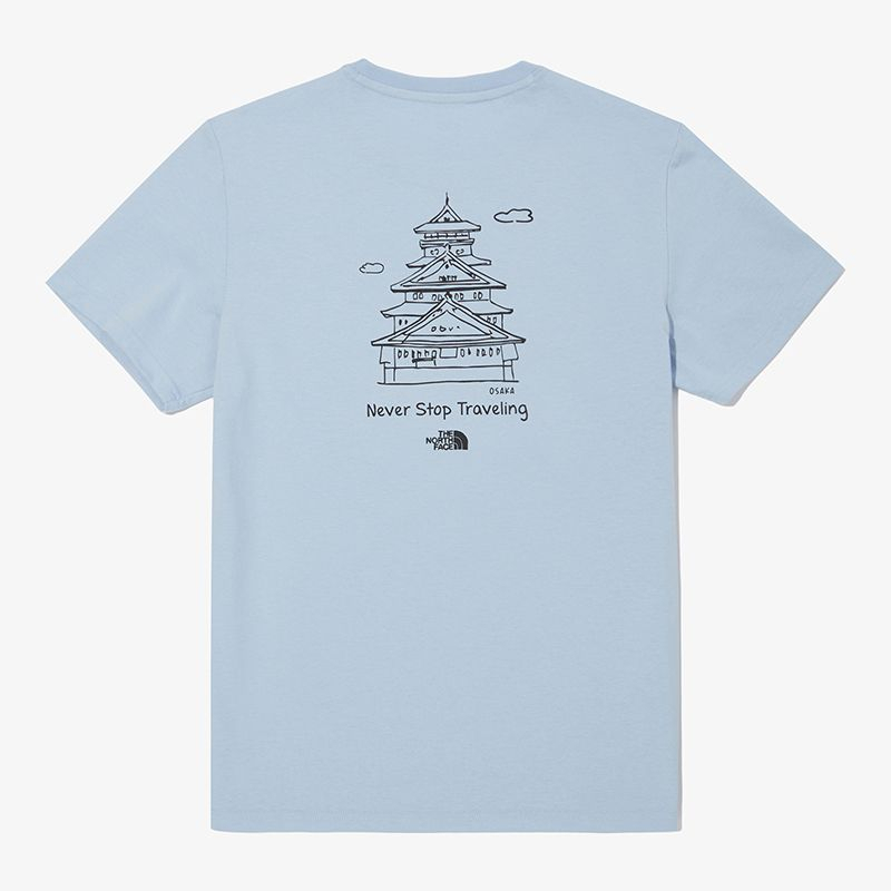 The North Face A Camiseta De Manga Curta Estampada , Casual Homem E Mulher 1913HS3